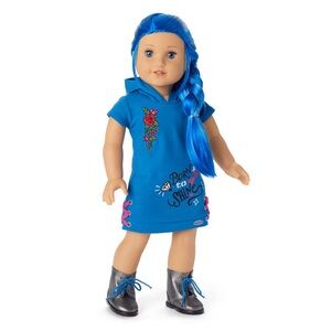 American Girl Truly Me 18” Doll With Long Blue Hair